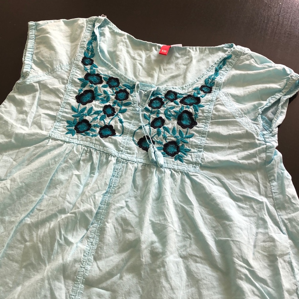 Divided by H&M light cotton dress w/embroidery